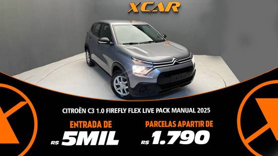 CITROËN C3 1.0 FIREFLY FLEX LIVE PACK MANUAL CITROËN C3 1.0 FIREFLY FLEX LIVE PACK MANUAL